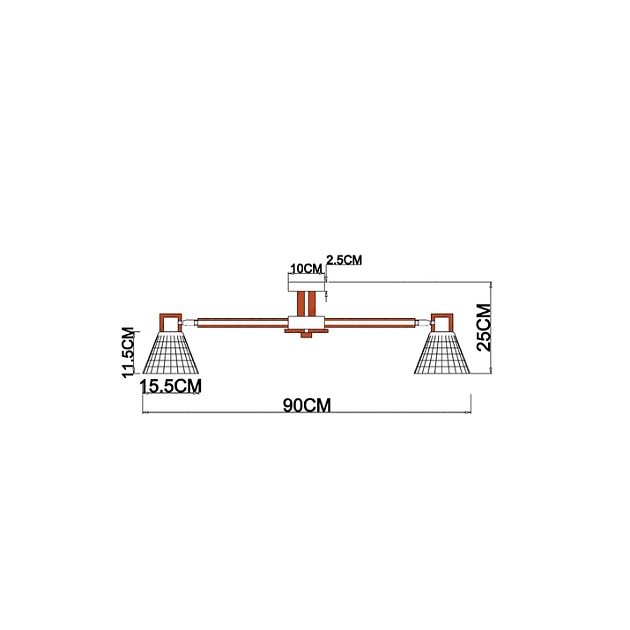 Потолочная люстра Arte Lamp Meleph A4096PL-8BR Фото № 2