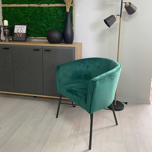Кресло AksHome Almond зеленый, велюр 80889 Фото № 12