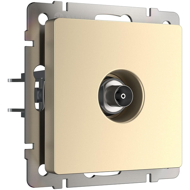 ТВ-розетка оконечная Werkel шампань W1183011 4690389157516 изображение 1 ТВ-розетка оконечная Werkel шампань W1183011 4690389157516 Фото № 1