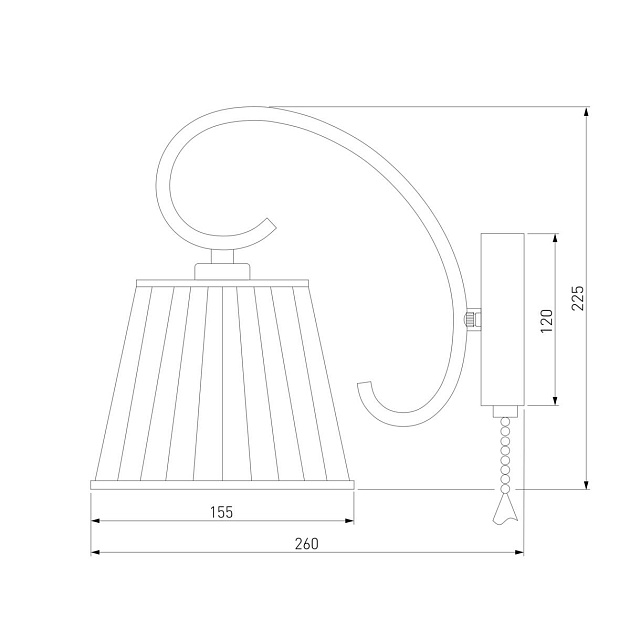 Бра Eurosvet 60088/1 хром изображение 2 Бра Eurosvet 60088/1 хром Фото № 2
