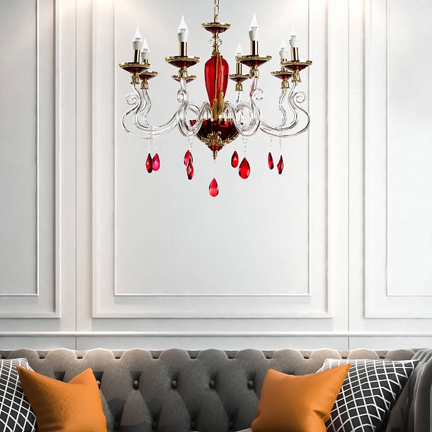 Подвесная люстра Divinare Simona 5125/10 LM-8 изображение 9 Подвесная люстра Divinare Simona 5125/10 LM-8 Фото № 9