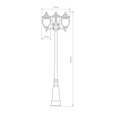 Садово-парковый светильник Elektrostandard Andromeda F/3 (GLYF-8024F/3) a028000 1