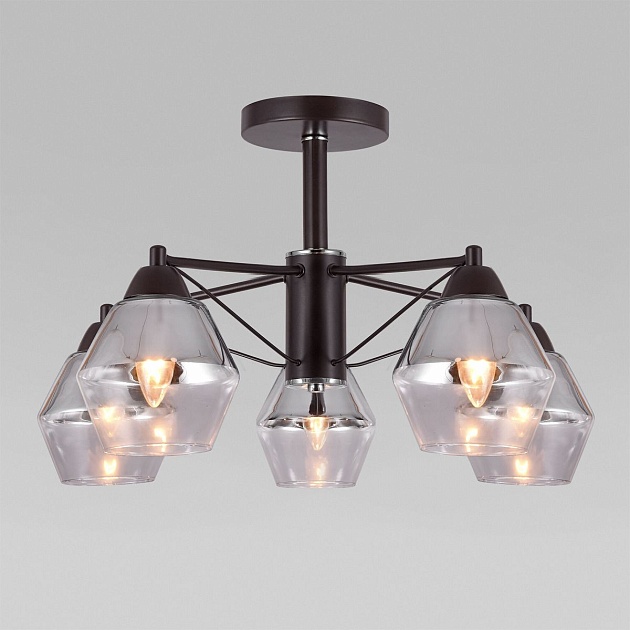 Потолочная люстра Eurosvet Takara 70135/5 кофе Фото № 1