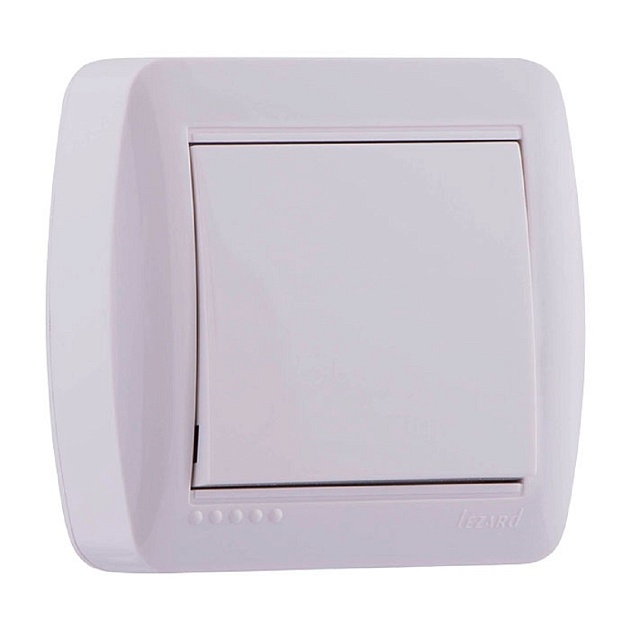 Выключатель Lezard Demet белый 711-0200-100 Фото № 1