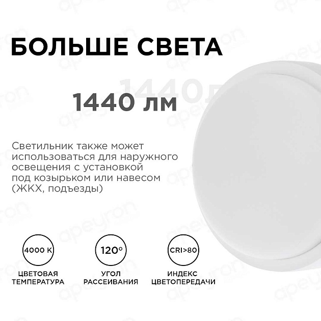 Накладной светодиодный светильник Apeyron 28-09 изображение 3 Накладной светодиодный светильник Apeyron 28-09 Фото № 3