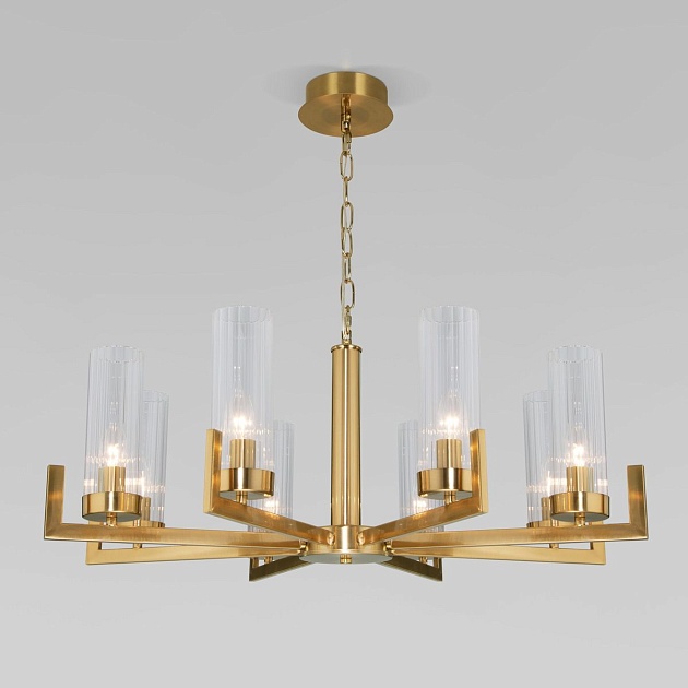 Подвесная люстра Eurosvet Arganie 60133/8 латунь изображение 1 Подвесная люстра Eurosvet Arganie 60133/8 латунь Фото № 1