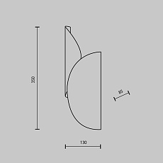 Настенный светильник Maytoni Organic MOD225WL-02B1 5