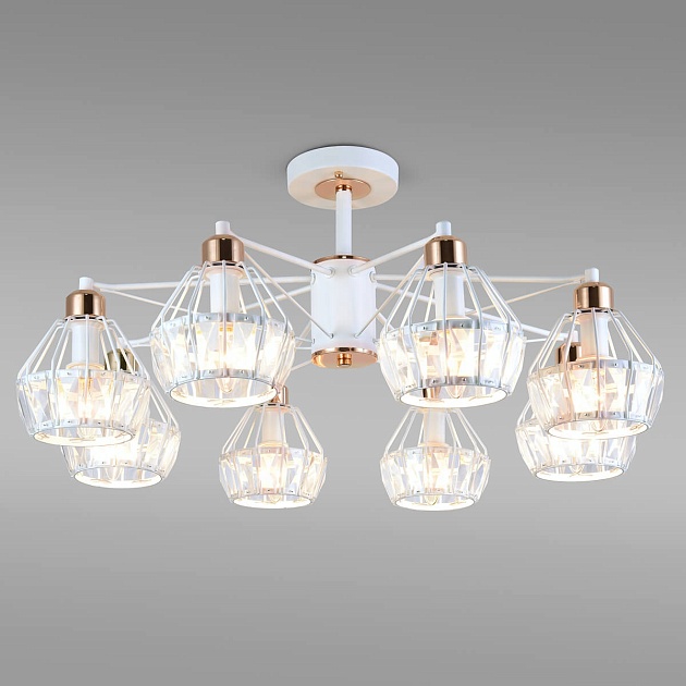 Потолочная люстра Eurosvet 70075/8 белый изображение 1 Потолочная люстра Eurosvet 70075/8 белый Фото № 1