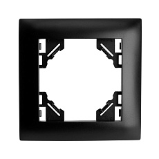 Рамка 1-постовая Stekker Эрна Элегант черный PFR00-9011-03 49661