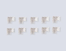 Соединитель угловой AMBRELLA LIGHT ILLUMINATION COB 12/24V для лент 10mm (2 конт.) (10шт. в комплекте) GS6861 2