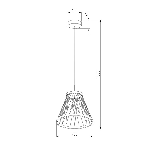 Подвесной светодиодный светильник Eurosvet Cesta 40016/1 LED коричневый изображение 6 Подвесной светодиодный светильник Eurosvet Cesta 40016/1 LED коричневый Фото № 6