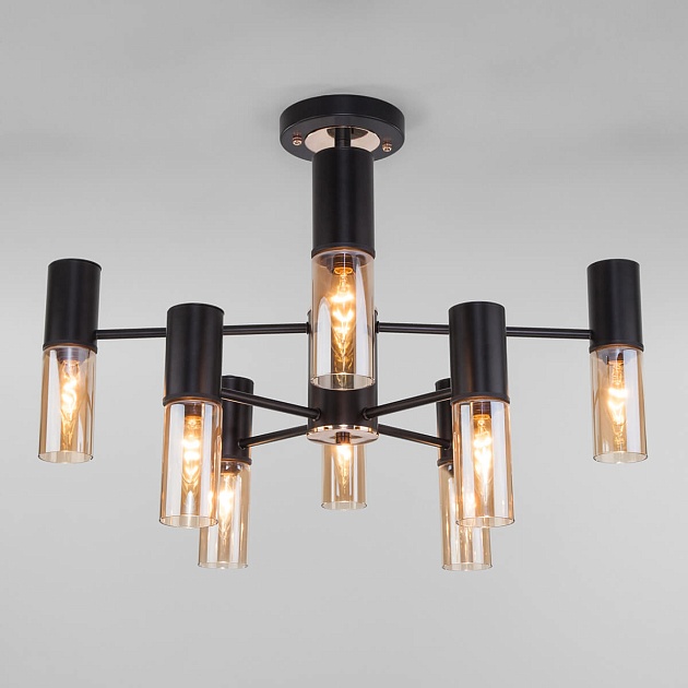 Подвесная люстра Eurosvet Tesoro 70125/8 черный изображение 1 Подвесная люстра Eurosvet Tesoro 70125/8 черный Фото № 1