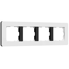 Рамка Werkel Split на 4 поста белый/черный W0043068 4690389208249 2