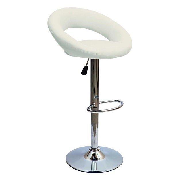 Барный стул AksHome Rosa белый, экокожа 30209 изображение 1 Барный стул AksHome Rosa белый, экокожа 30209 Фото № 1