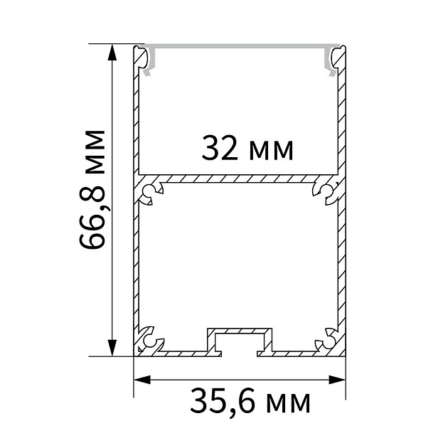 Профиль алюминиевый накладной Feron CAB267 10378 изображение 3 Профиль алюминиевый накладной Feron CAB267 10378 Фото № 3