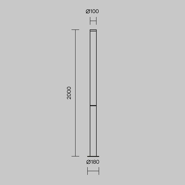 Уличный светодиодный светильник Maytoni Ginza O041FL-L100B3K Фото № 8