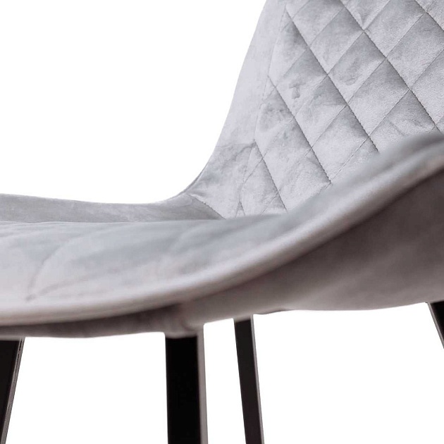 Барный стул AksHome Leros светло-серый, велюр 81473 Фото № 7