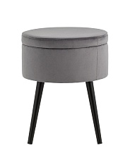 Пуф Stool Group Клайс велюр серый vd-clays-b27 4