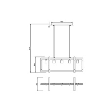 Подвесной светильник Vele Luce Palermo VL5023P05 3