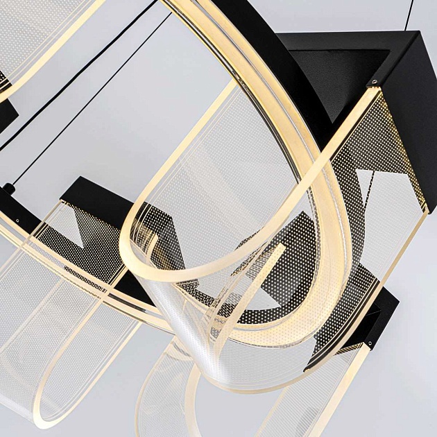 Подвесной cветильник LED4U L7707-600 BK Фото № 5