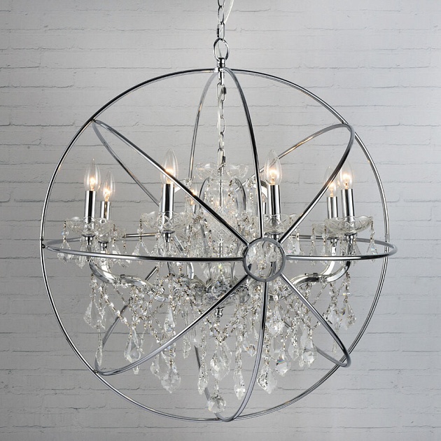 Подвесная люстра Loft IT Foucaults Orb Crystal 1896/8 Фото № 5