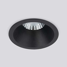 Встраиваемый светодиодный светильник Elektrostandard 15266/LED черный a055719 2