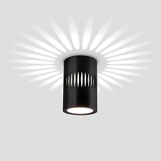 Потолочный светодиодный светильник Elektrostandard DLS026 7W 4200К черный a052837