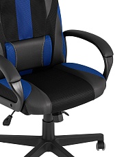 Игровое кресло TopChairs ST-Cyber 9 черный/синий текстиль/экокожа ST-Cyber 9 BLUE 1