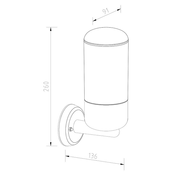 Уличный настенный светильник Escada 30005W/01 Фото № 2