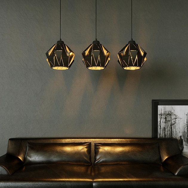 Подвесной светильник Eurosvet Moire 50137/3 черный Фото № 7