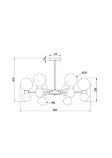 Подвесная люстра Freya Bony FR5394CL-12BS 1
