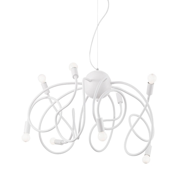 Подвесная люстра Ideal Lux Multiflex SP8 Bianco 141893 Фото № 1