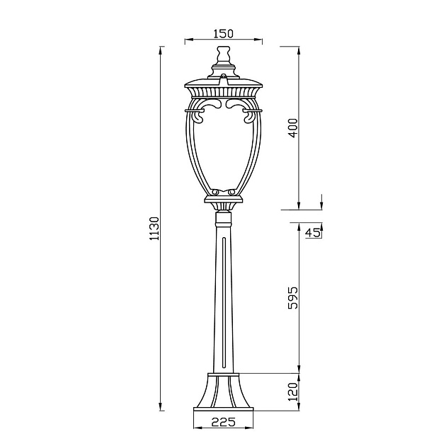 Уличный светильник Maytoni Fleur O414FL-01GB1 Фото № 11