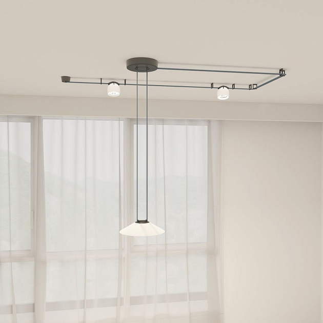 Трековый светодиодный светильник Denkirs Belty Flow DK5564-WH+BK Фото № 4