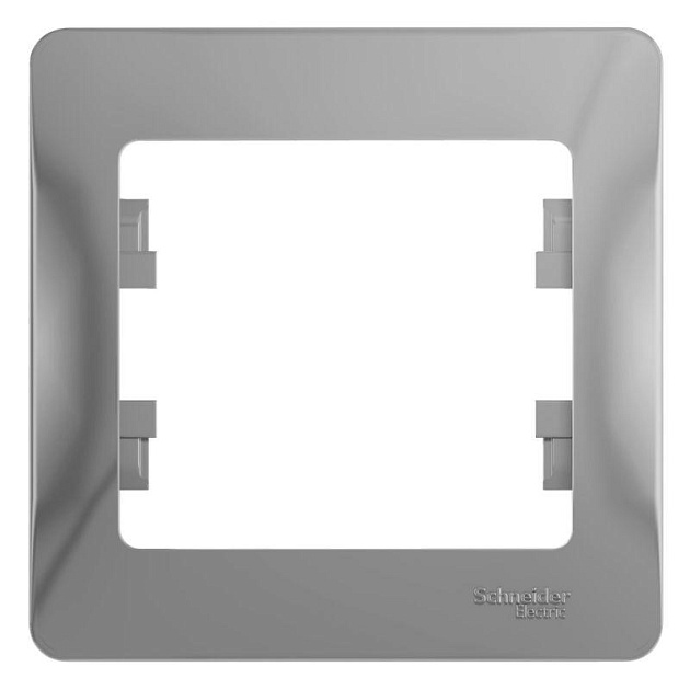 Рамка 1-постовая Systeme Electric Glossa алюминий GSL000301 Фото № 1
