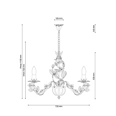 Подвесная люстра Lucia Tucci Fiori Di Rose 185.8 1