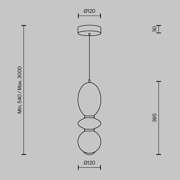 Подвесной светильник Maytoni MOD362PL-L10BG3K Фото № 11