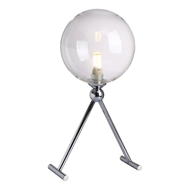 Настольная лампа Crystal Lux Fabricio LG1 Chrome/Transparente Фото № 1
