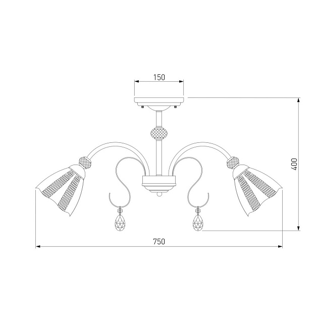 Потолочный светильник Eurosvet 30155/8 античная бронза изображение 2 Потолочный светильник Eurosvet 30155/8 античная бронза Фото № 2