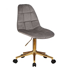 Офисное кресло для персонала DOBRIN MONTY GOLD (серый велюр (MJ9-75)) 9800-Gold-LM MONTY GOLD 4