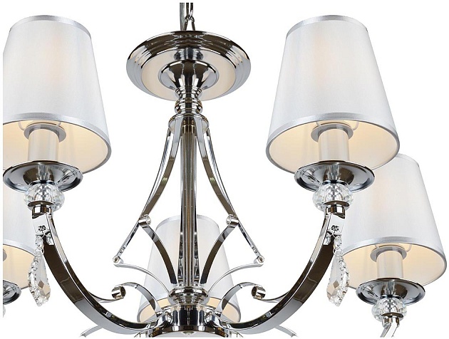 Подвесная люстра iLamp Amadea RM5220/5CR изображение 2 Подвесная люстра iLamp Amadea RM5220/5CR Фото № 2