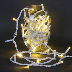 Cветодиодная гирлянда Sneha нить 24V теплый белый мерцающий A-504 WW/W FLASH