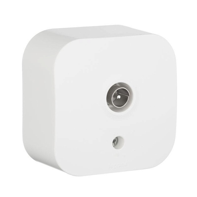 ТВ-розетка Звезда Legrand Quteo белая 782215 Фото № 1