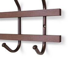 Настенная вешалка Sheffilton SHT-WH11 темный орех/медный металлик 4099746502 1