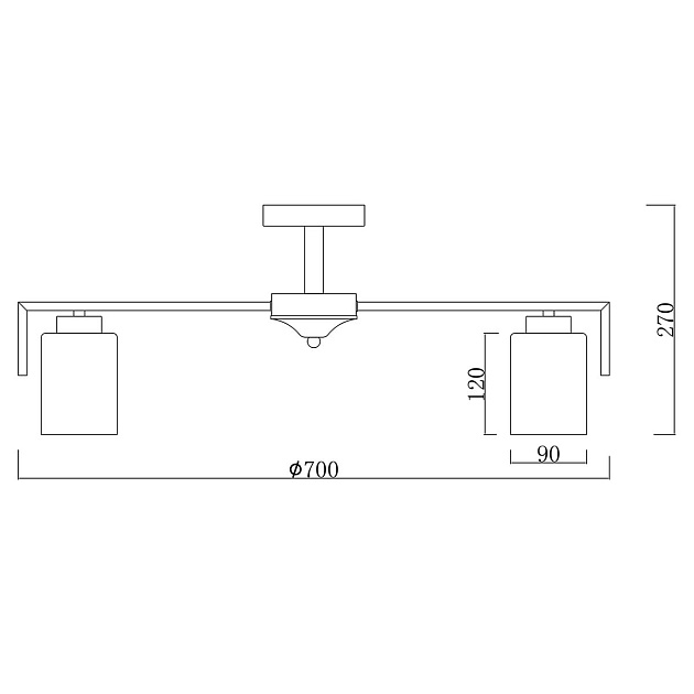 Потолочная люстра Escada Style 1142/7P Gold Фото № 2