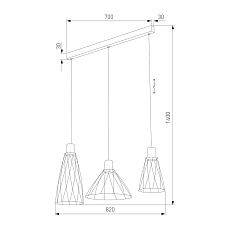 Подвесной светильник TK Lighting 10149 Modesto 1