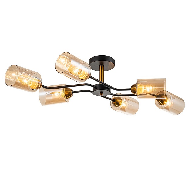 Потолочная люстра Escada Vertigo 1131/6P Black/Gold Фото № 5