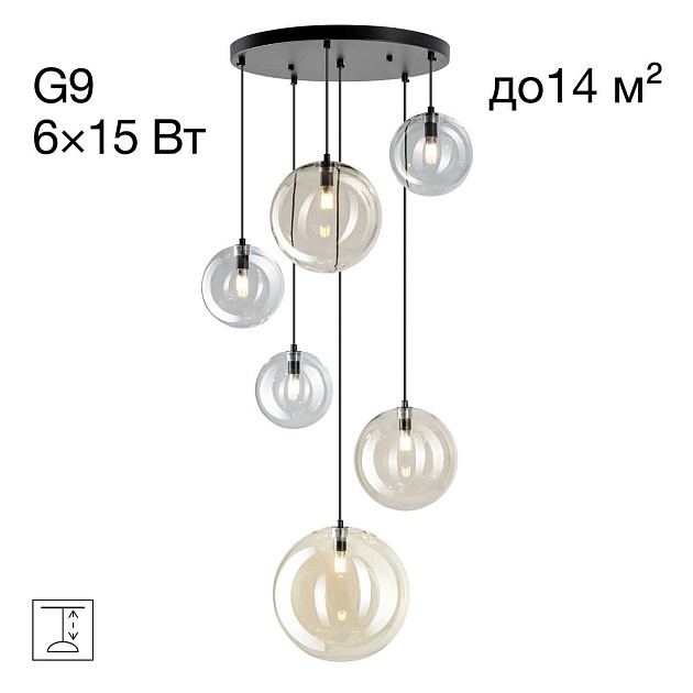 Люстра каскадная Citilux ORTON CL202163 изображение 1 Люстра каскадная Citilux ORTON CL202163 Фото № 1