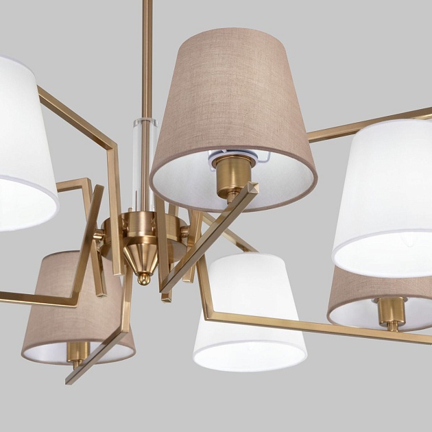 Потолочная люстра Eurosvet Ozark 60149/8 латунь изображение 3 Потолочная люстра Eurosvet Ozark 60149/8 латунь Фото № 3