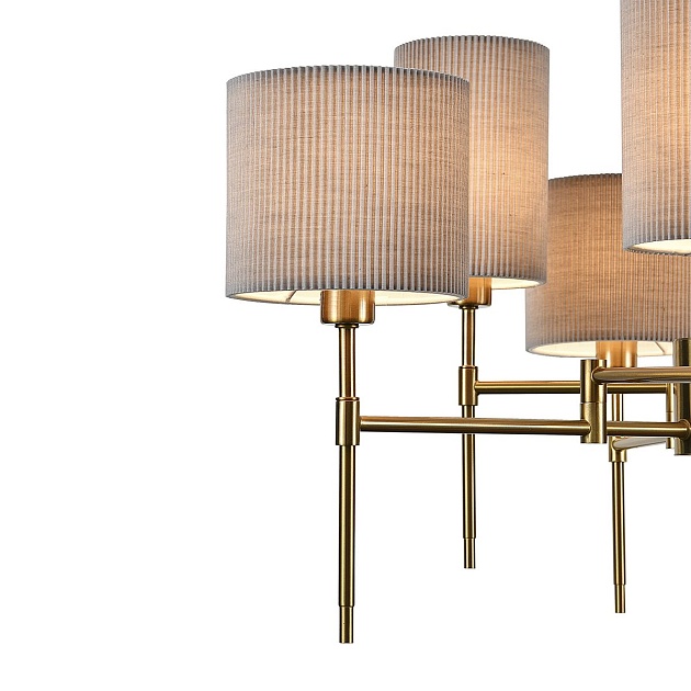 Подвесная люстра Indigo Plisse 13033/6R Brass V000536 Фото № 3